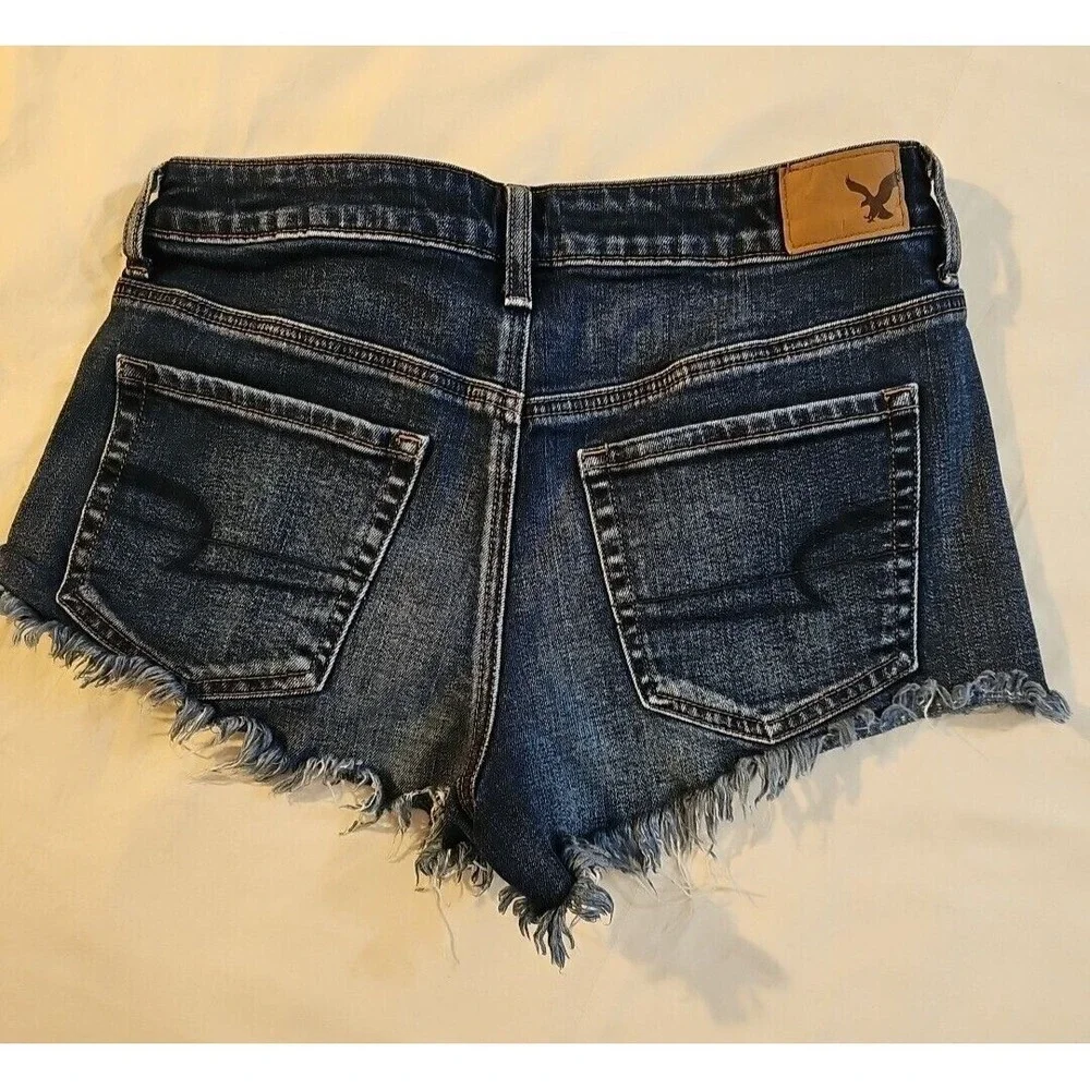 American Eagle‎ Vintage High Rise Festival Shorts Womens 6 Denim Cut Off Stretch